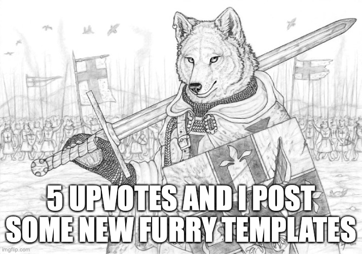 :troll: | 5 UPVOTES AND I POST SOME NEW FURRY TEMPLATES | image tagged in fursader | made w/ Imgflip meme maker