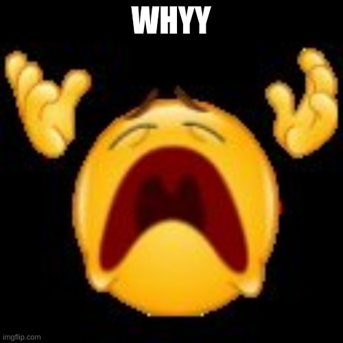 Crying Emoji | WHYY | image tagged in crying emoji | made w/ Imgflip meme maker