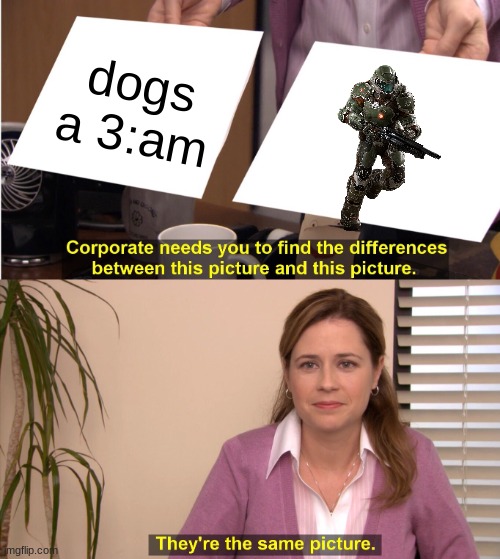 They're The Same Picture | dogs a 3:am | image tagged in memes,they're the same picture | made w/ Imgflip meme maker