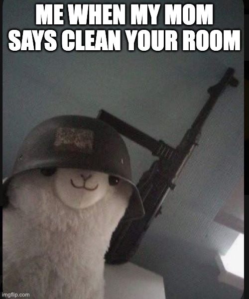 Meme | ME WHEN MY MOM SAYS CLEAN YOUR ROOM | image tagged in funny memes,relatable | made w/ Imgflip meme maker