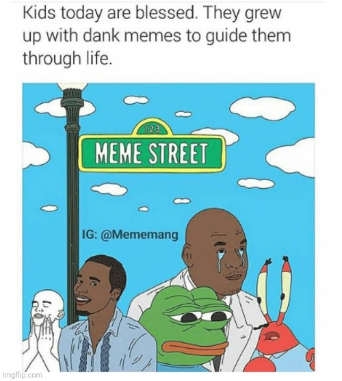 Meme street | image tagged in funny memes | made w/ Imgflip meme maker