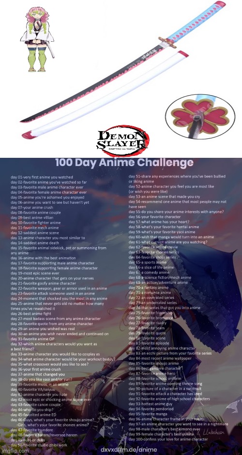 Day 22 | image tagged in 100 day anime challenge | made w/ Imgflip meme maker