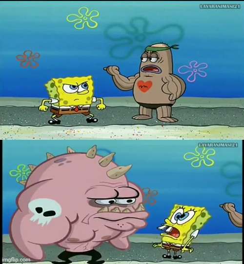 Spongebob what about that guy meme Blank Meme Template