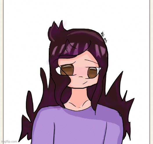 I decided to draw Jaiden from Jaiden Animations.. does anybody else watch her??? | made w/ Imgflip meme maker