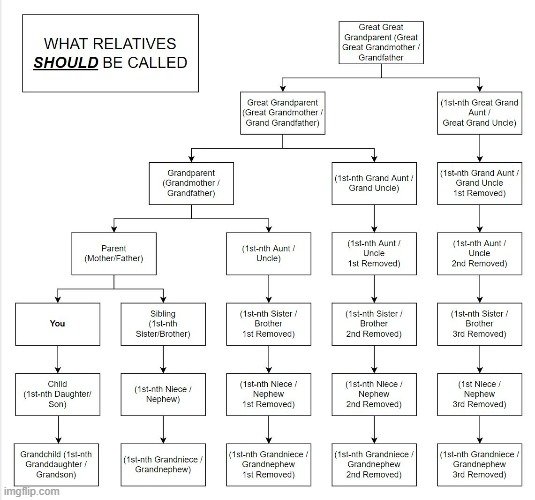 What Relatives SHOULD Be Called | image tagged in relatives,cousin | made w/ Imgflip meme maker