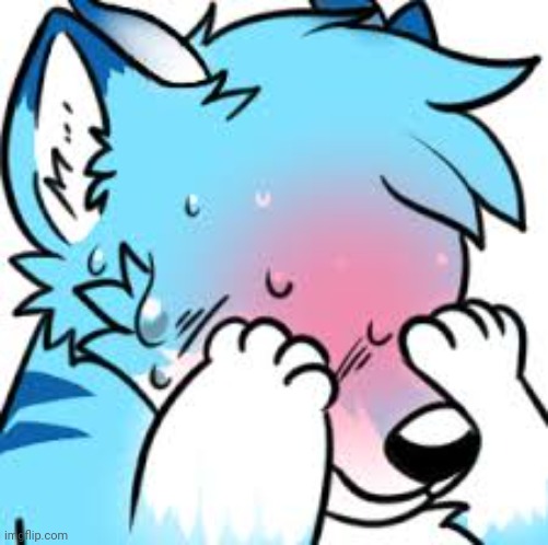 image tagged in blushing furry embarrassed | made w/ Imgflip meme maker