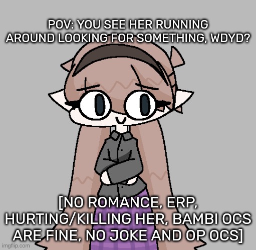 Yvette! [Redid] | POV: YOU SEE HER RUNNING AROUND LOOKING FOR SOMETHING, WDYD? [NO ROMANCE, ERP, HURTING/KILLING HER, BAMBI OCS ARE FINE, NO JOKE AND OP OCS] | image tagged in yvette redid,idk,stuff,s o u p,carck | made w/ Imgflip meme maker