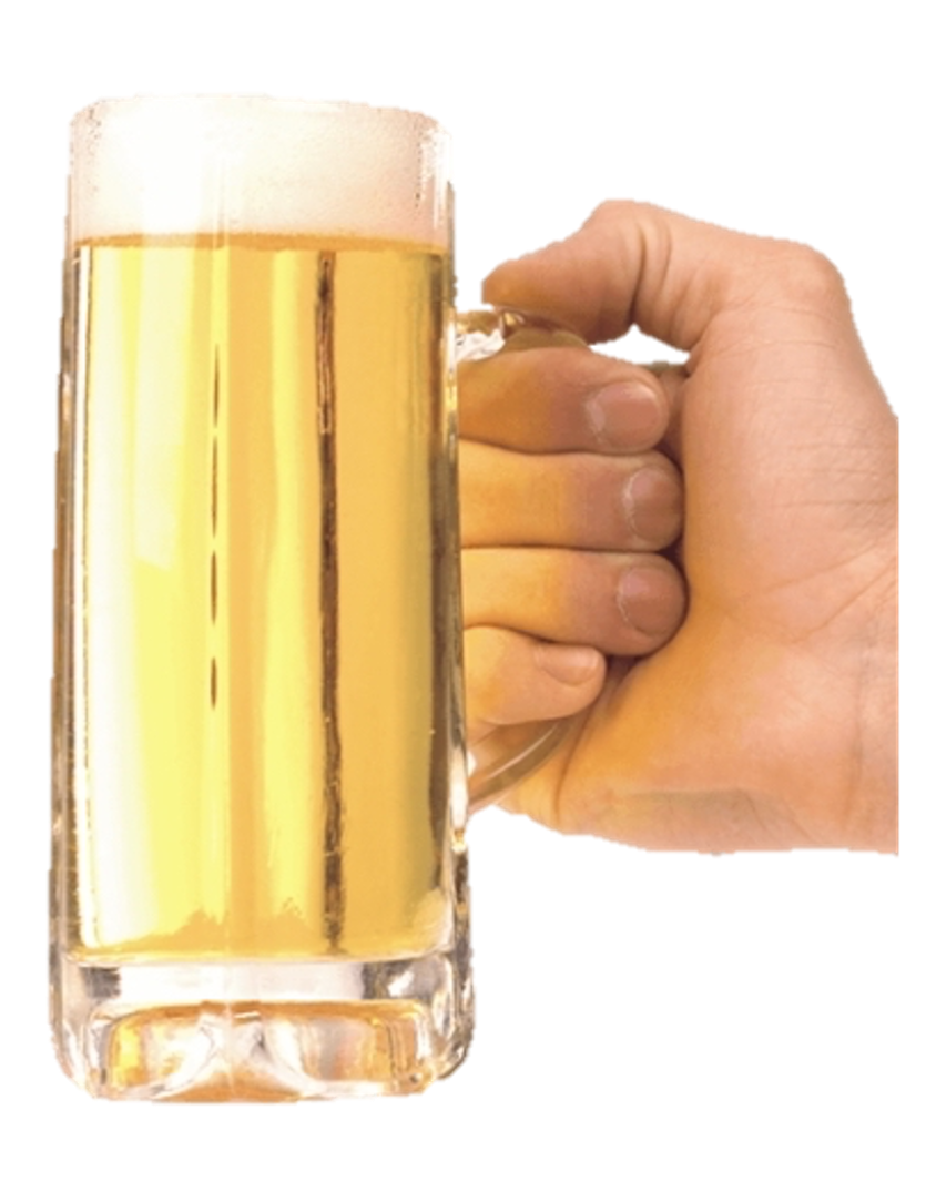 Hand holding beer Blank Meme Template
