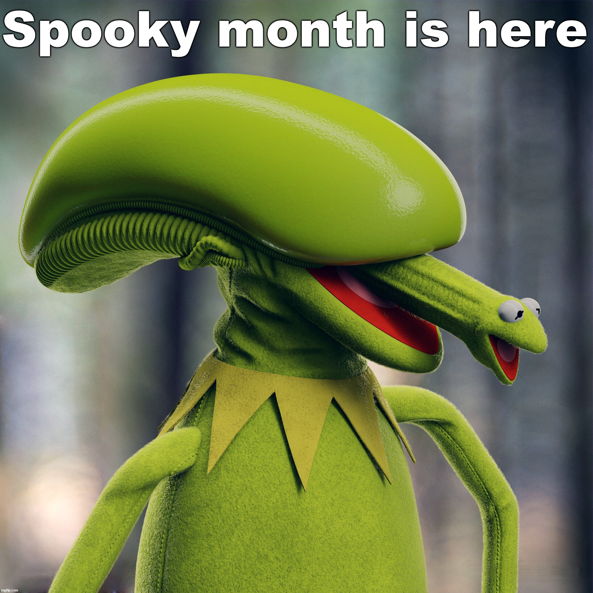Spooky month is here | image tagged in cursed image | made w/ Imgflip meme maker