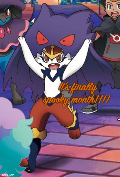 It’s finally spooky month!!!! | image tagged in spooky month | made w/ Imgflip meme maker