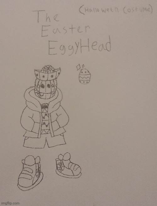 Eggyheads Halloween Costume | image tagged in egg,spooky month | made w/ Imgflip meme maker