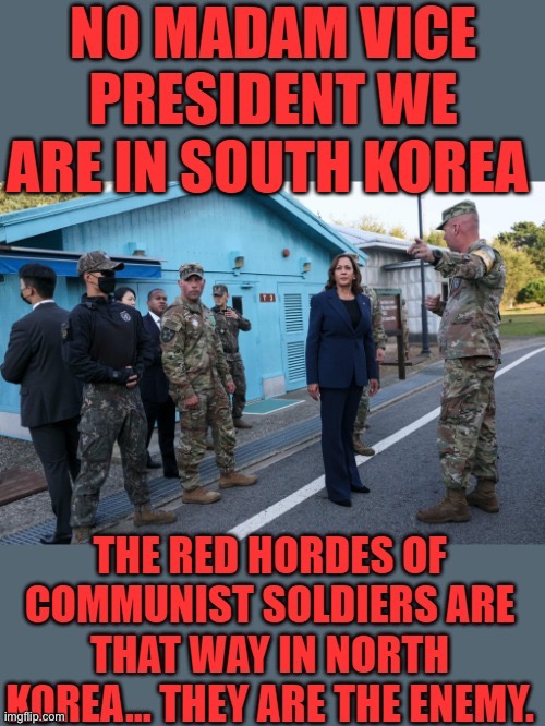 Yep they are the enemy | image tagged in kamala harris | made w/ Imgflip meme maker