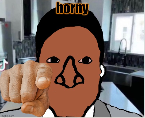 n | horny | image tagged in n | made w/ Imgflip meme maker