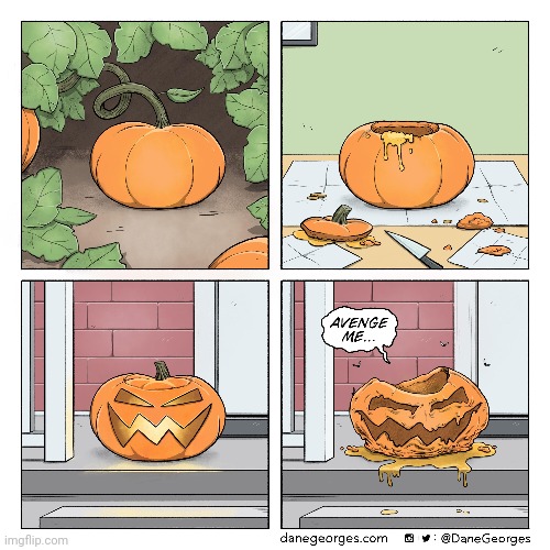 Jack-o'-lantern | image tagged in pumpkins,pumpkin,avenge,comic,comics,comics/cartoons | made w/ Imgflip meme maker