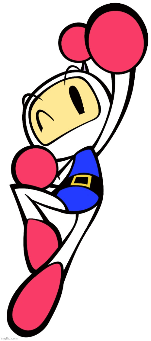 White Bomber 4 (Super Bomberman R) | image tagged in white bomber 4 super bomberman r | made w/ Imgflip meme maker