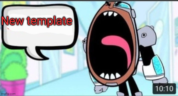 Cyborg Shouting Blank | New template | image tagged in cyborg shouting blank | made w/ Imgflip meme maker