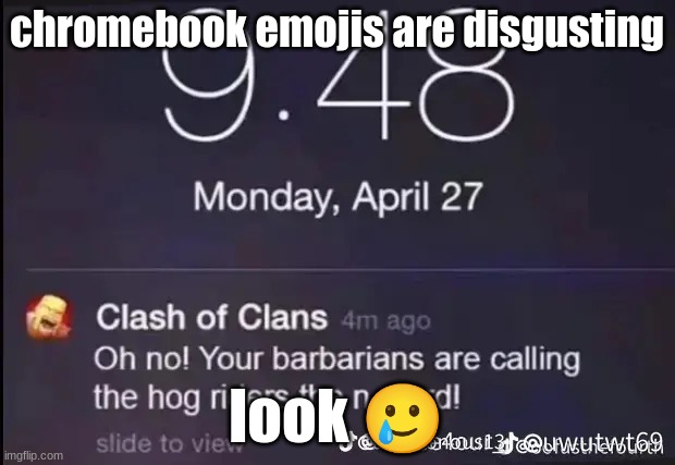 Oh no | chromebook emojis are disgusting; look 🥲 | image tagged in oh no | made w/ Imgflip meme maker
