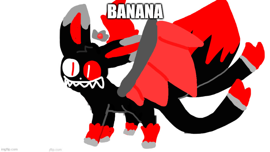 blood god sylceon | BANANA | image tagged in blood god sylceon | made w/ Imgflip meme maker