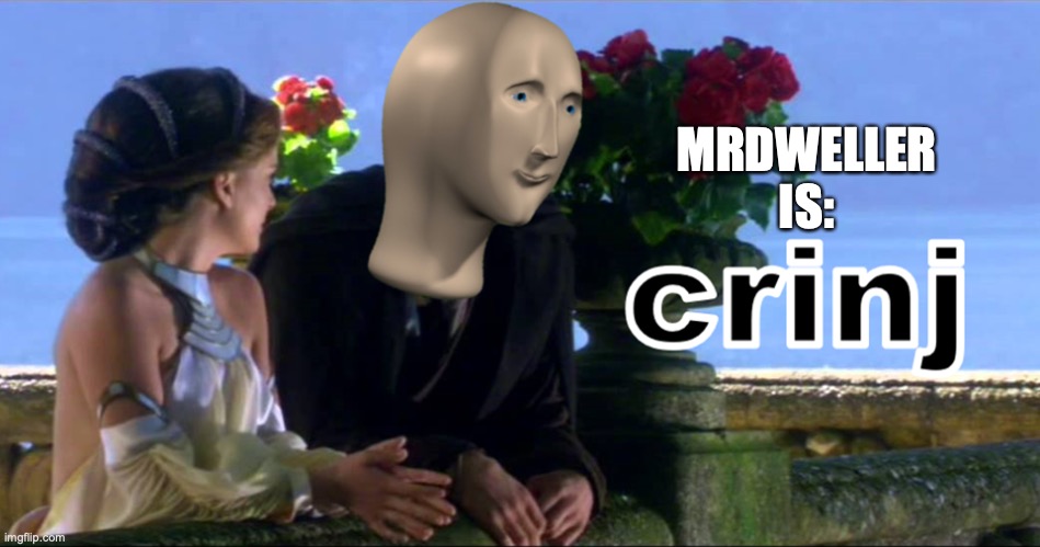 Crinj |  MRDWELLER IS: | image tagged in crinj | made w/ Imgflip meme maker