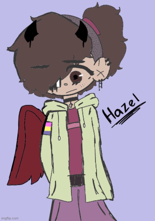 My oc, Hazel (kinda remade them) | made w/ Imgflip meme maker