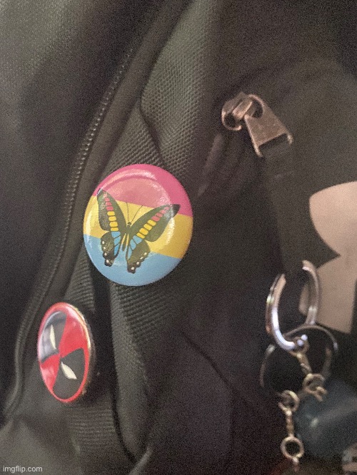 NEW PIN FROM HOT TOPIC | image tagged in hot topic,pride,pansexual | made w/ Imgflip meme maker