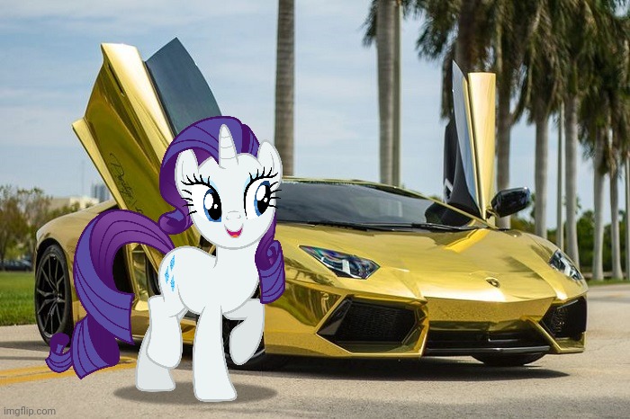 Lamborghini | image tagged in lamborghini,rarity,my little pony,cars | made w/ Imgflip meme maker
