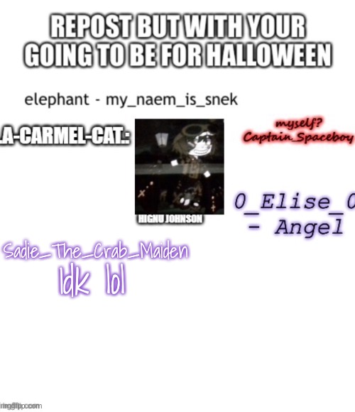 Sadie_The_Crab_Maiden; Idk lol | made w/ Imgflip meme maker