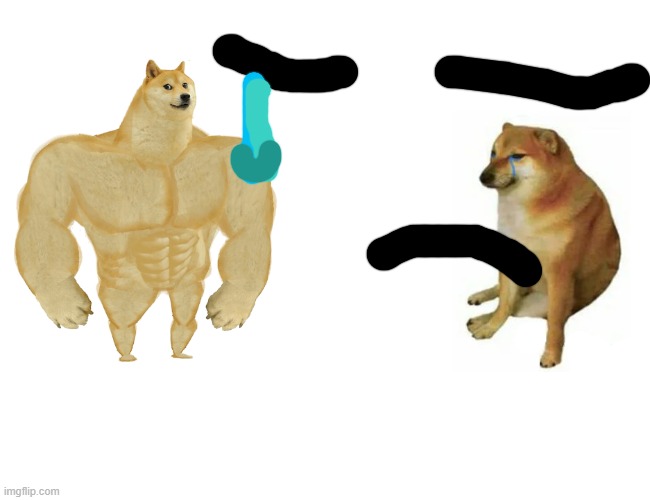 Buff Doge vs. Cheems Meme | image tagged in memes,buff doge vs cheems | made w/ Imgflip meme maker