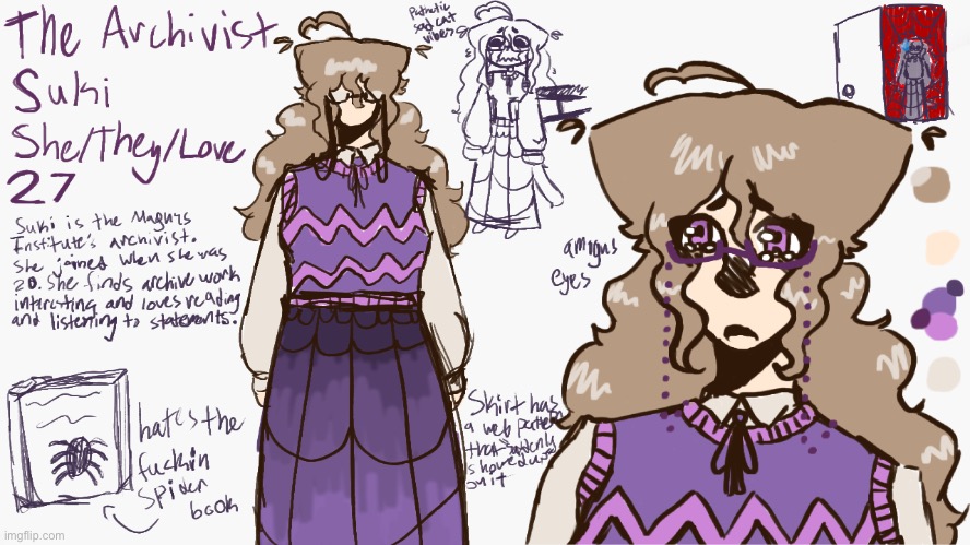 Archivist!Suki doodles and stuff :) | made w/ Imgflip meme maker