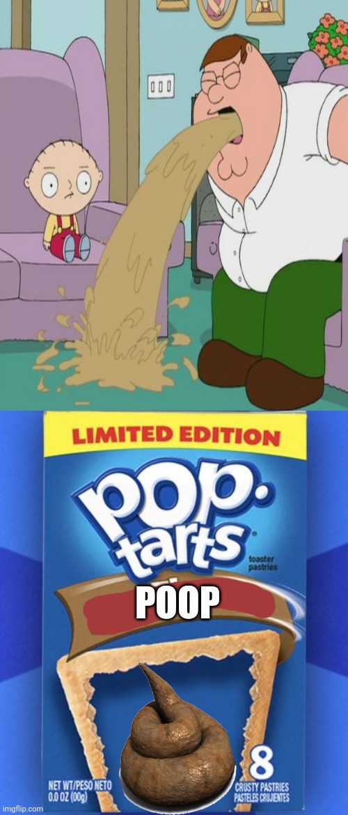 disgusting nasty pop tart flavor | POOP | image tagged in pop tart | made w/ Imgflip meme maker