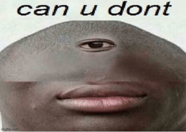 can u dont | image tagged in can u dont | made w/ Imgflip meme maker