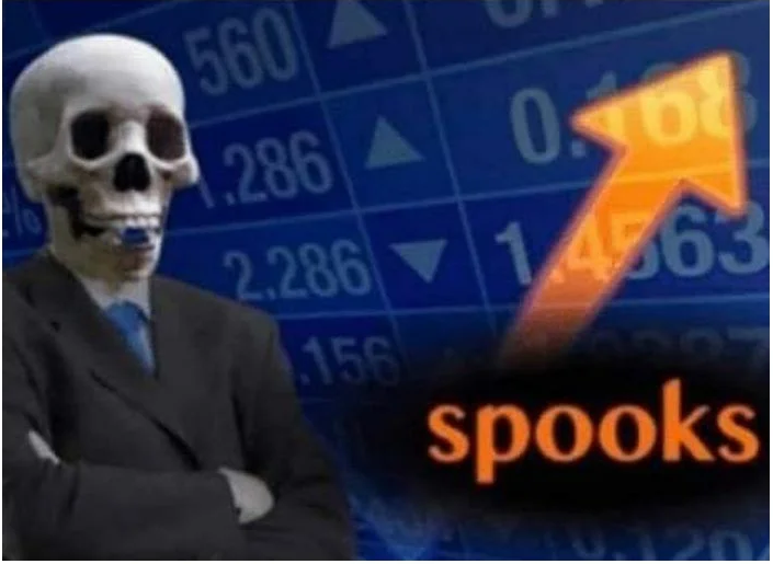 Stonks (Spooktober Edition) Blank Meme Template