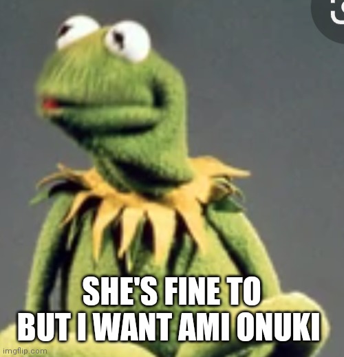 Yep I sure do Kermit | SHE'S FINE TO BUT I WANT AMI ONUKI | image tagged in funny memes | made w/ Imgflip meme maker