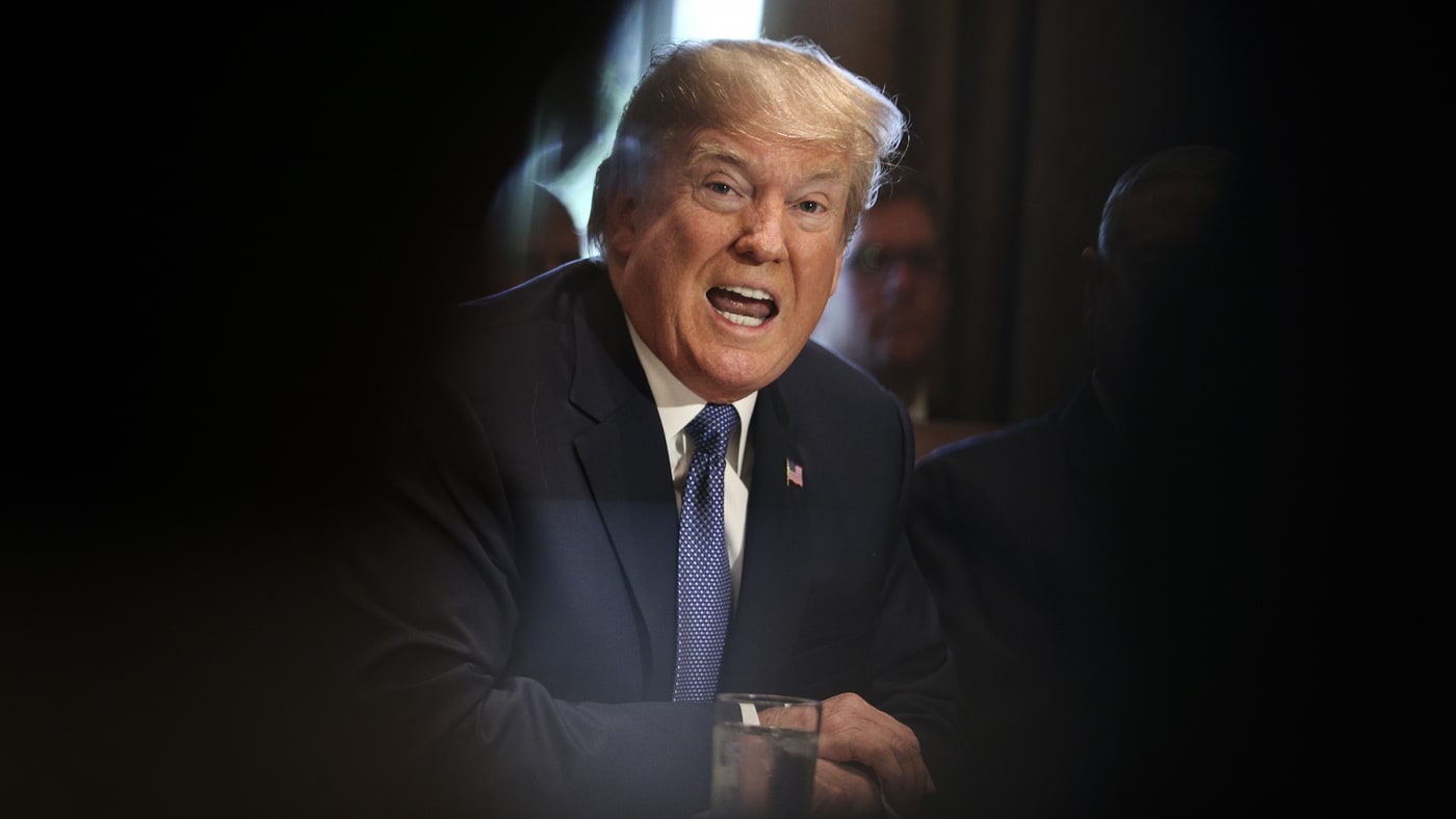 Trump angry tantrum yelling screaming Blank Meme Template