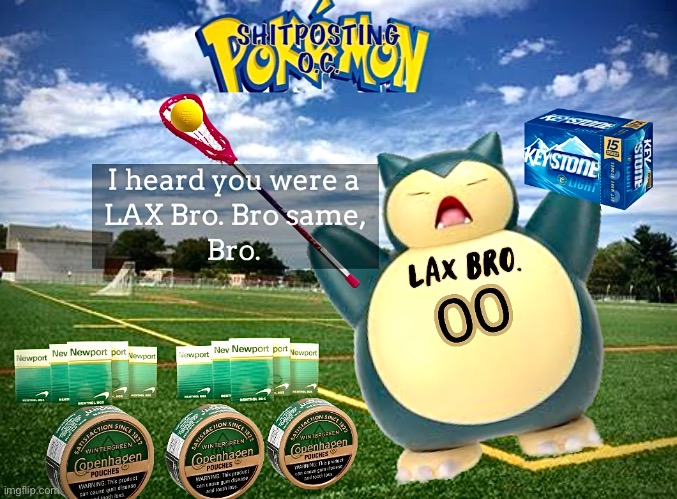 Snorlax invented LAX | image tagged in lacrosse,pokemon go,pokemon | made w/ Imgflip meme maker