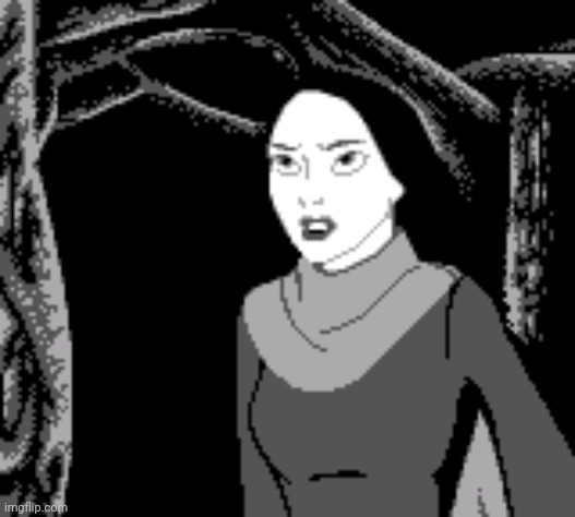 Game boy printer woman | image tagged in game boy printer woman | made w/ Imgflip meme maker