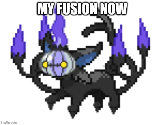 do litwick and umbreon | MY FUSION NOW | made w/ Imgflip meme maker