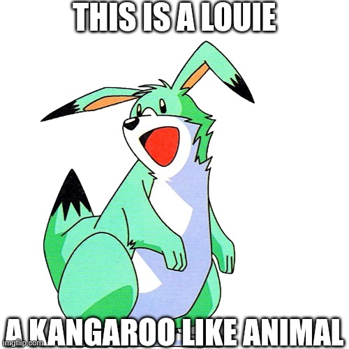 Yes it's also from Bomberman | THIS IS A LOUIE; A KANGAROO LIKE ANIMAL | made w/ Imgflip meme maker