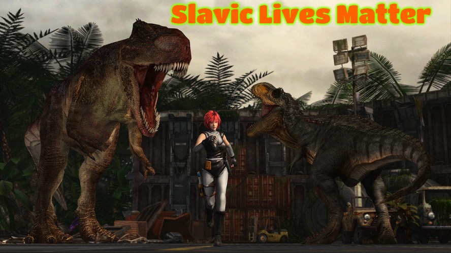 Dino Crisis | Slavic Lives Matter | image tagged in dino crisis,slavic,slm,blm,freddie fingaz | made w/ Imgflip meme maker