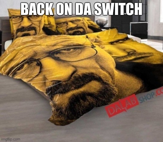 Breaking Bed | BACK ON DA SWITCH | image tagged in breaking bed | made w/ Imgflip meme maker