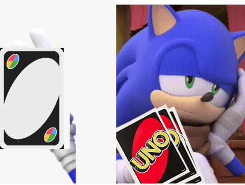 Sonic Uno draw 25 cards Blank Meme Template