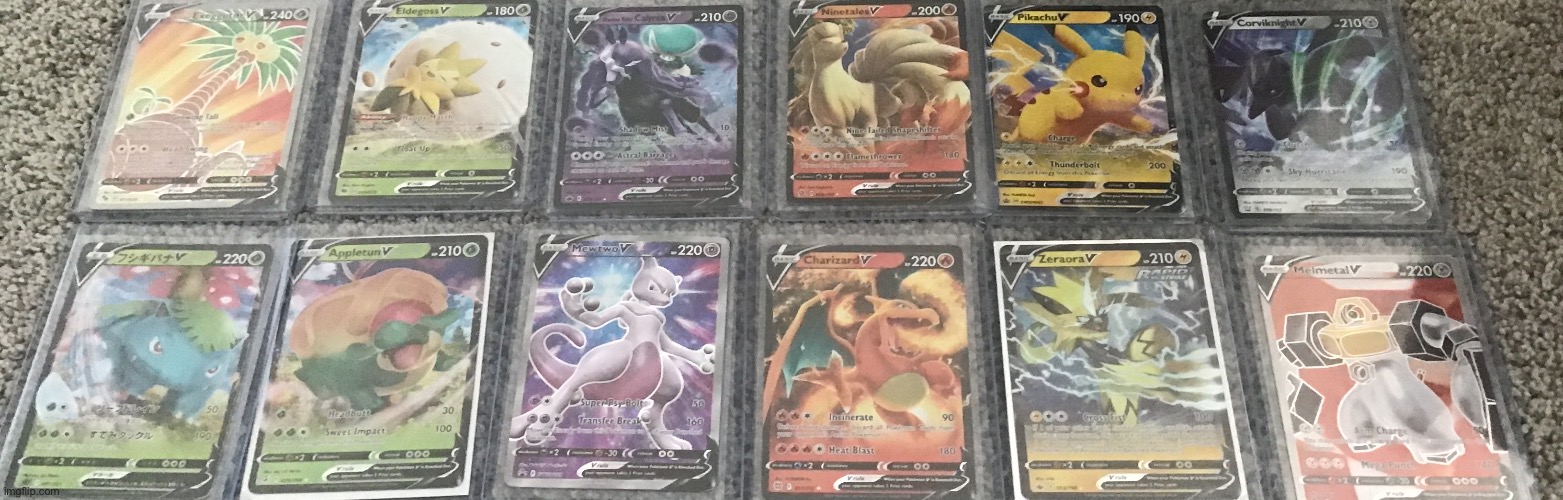 These Are All My Normal Vs Except Mewtwo, Melmetal, & Exeggutor Are Secret Rare | made w/ Imgflip meme maker