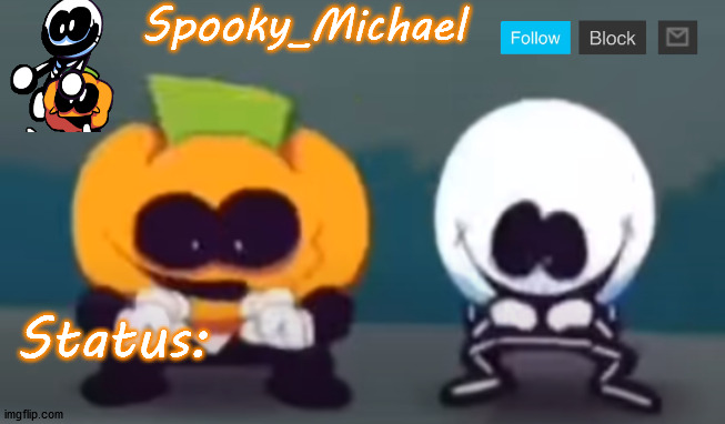 Michael's Spooky template Blank Meme Template