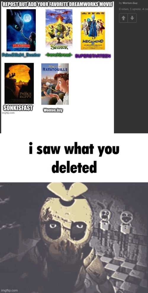 image tagged in i saw what you deleted | made w/ Imgflip meme maker