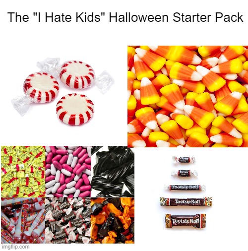 Only 29 more shopping days! | The "I Hate Kids" Halloween Starter Pack | image tagged in blank white template | made w/ Imgflip meme maker