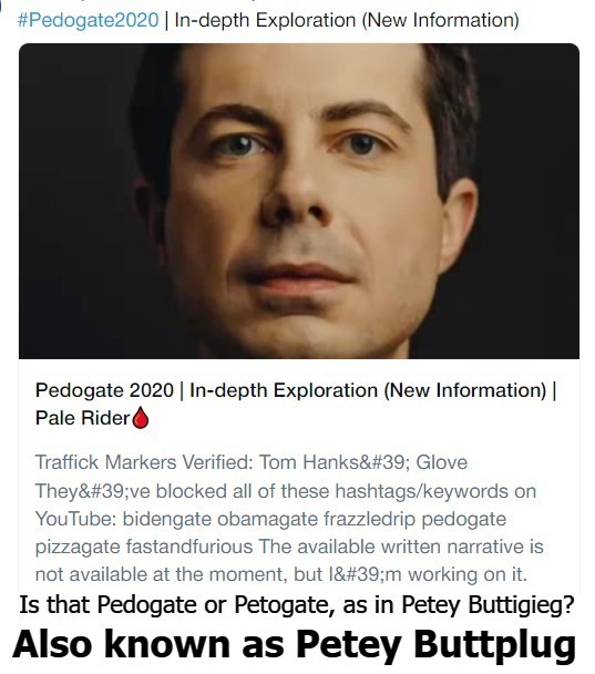 Is that Pedogate or Petogate, as in Petey Buttplug? | image tagged in pete buttplug,pete buttigieg,pedophiles,sexual predator,sexual deviants,hate crimes | made w/ Imgflip meme maker