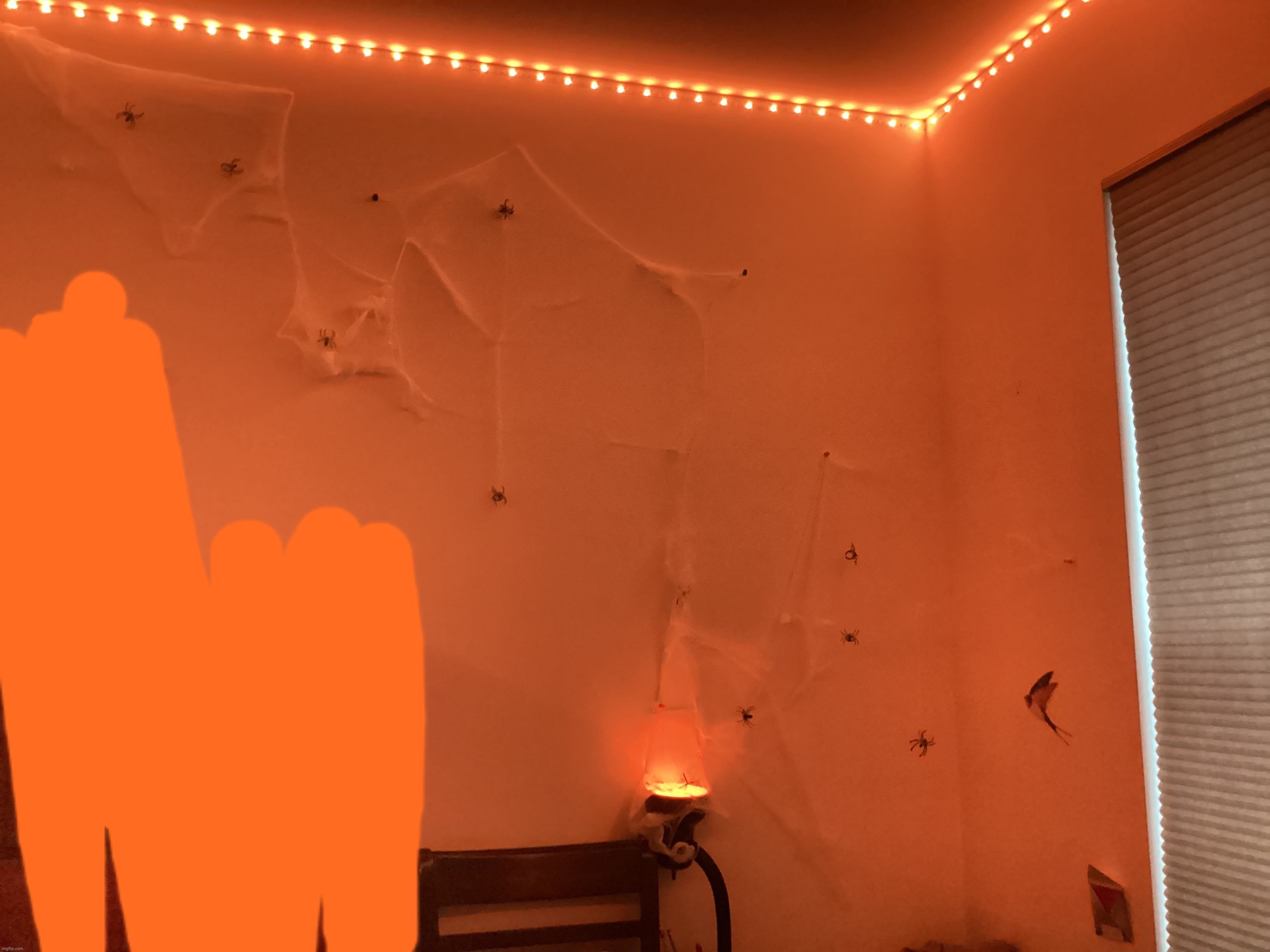 Halloween decorations in my room so far | made w/ Imgflip meme maker