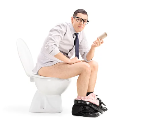 Man on toilet Blank Meme Template