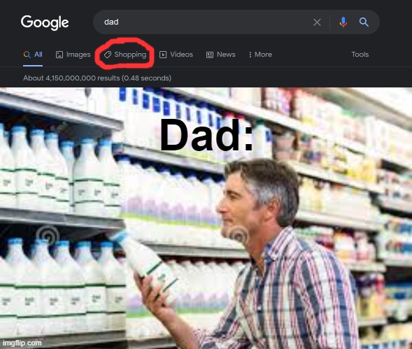 hes getting milk | Dad: | image tagged in dad,milk,shopping | made w/ Imgflip meme maker