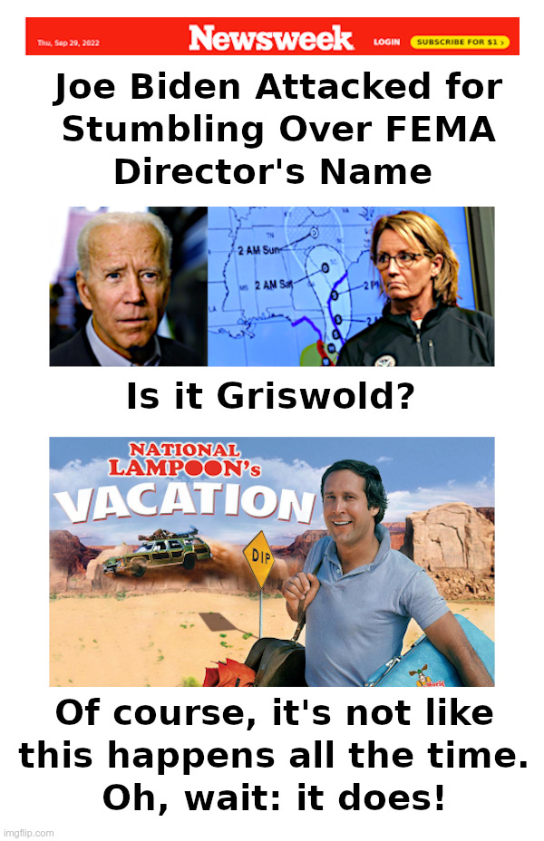 Joe Biden: He Needs A Vacation! | image tagged in joe biden,fema,vacation,clark griswold,chevy chase | made w/ Imgflip meme maker